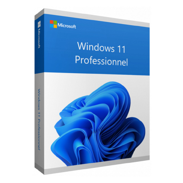 Microsoft Windows 11 Professionnel 64 bits Français (Licence originale + DVD) (FQC-10532)