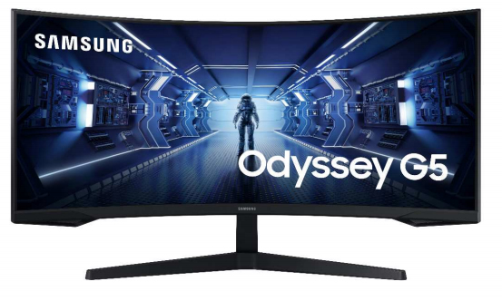 Moniteur Écran SAMSUNG 34″ GAMING incurvé G5 UW-QHD (LC34G55TWWMXZN)