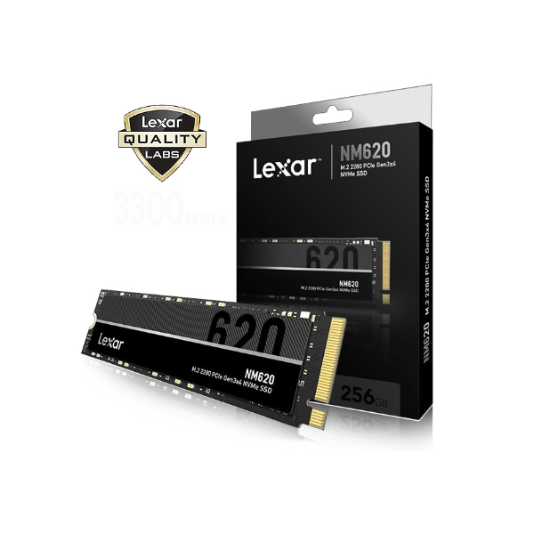 Disque Dur SSD Nvme Lexar NM620 – 512 Go SSD (LNM620X256G-RNNNG)